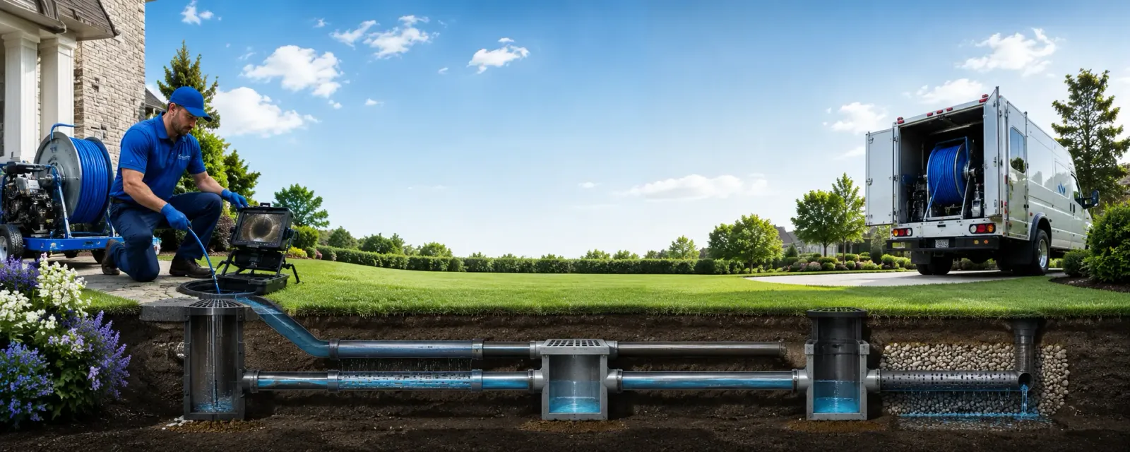 Outdoor drain cleaning information for Jericho, NY